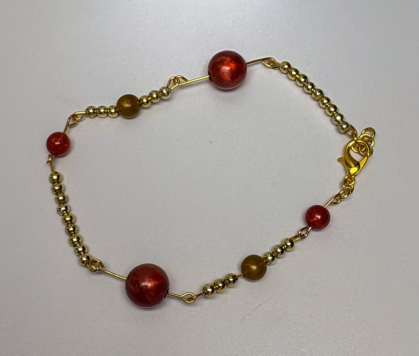 Serein Vintage Beaded Gold Bracelet